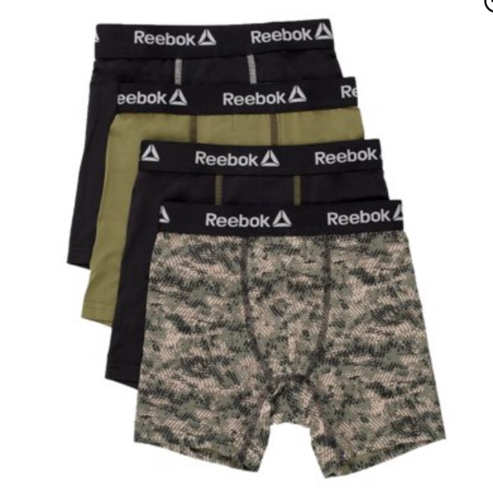 💜Reebok Boys Performance Briefs Underwear 4 Pack